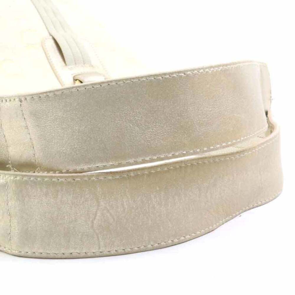 Salvatore Ferragamo shoulder bag, Gancini design, canvas and leather, light b... - Picture 15 of 16